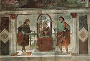 Domenicho Ghirlandaio Thronende Madonna mit den Heiligen Sebastian und julianus oil on canvas